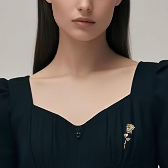la luen Brooch Pins For Women Fashion Elegant Brooches Lapel Badges Coat Sweater Scarves Shawl Dress Accessory Wedding Party Prom Jewelry