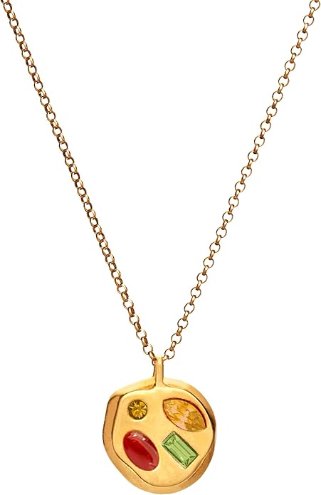 Birthdate 14k Gold Necklace for Women - 16-20in Adjustable 14 Karat Gold Chain with Lobster Clasp - Cadenas de Oro 14k Puro Para Mujer, Ladies Jewelry Birthstone