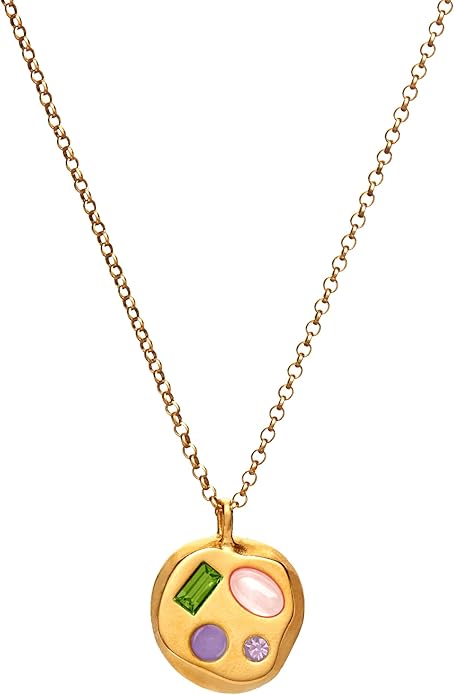 Birthdate 14k Gold Necklace for Women - 16-20in Adjustable 14 Karat Gold Chain with Lobster Clasp - Cadenas de Oro 14k Puro Para Mujer, Ladies Jewelry Birthstone