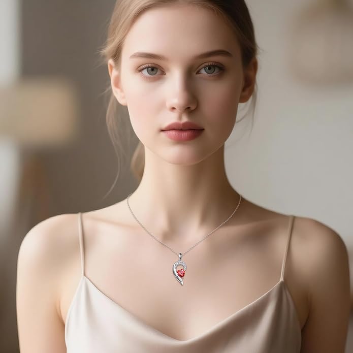 2pcs Sister Necklaces 925 Sterling Silver Good Friends Pendant Heart Jewelry Gifts for Women Friend Sister