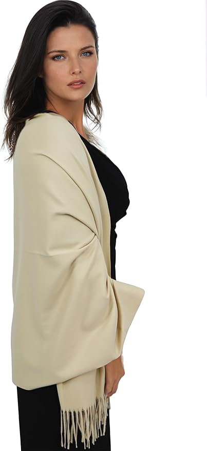 Ocomfly 100% Pashmina Scarf for Women - Premium Womens Scarves - Gift Boxed - Shawls or Wraps - Ultra Soft and Warm