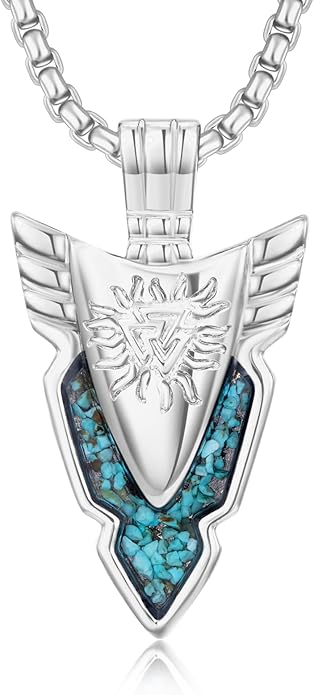 KoyeKei Viking Necklace for Men 925 Sterling Silver Viking Norse Pagan Jewelry Gifts for Women