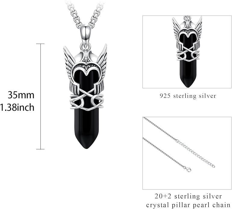 YueYuan Viking Necklace for Men 925 Sterling Silver Rune Amulet Pendant Nordic Necklace Viking Jewelry Gift for Father Husband Son
