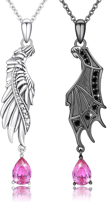 OHAYOO Dragon Phoenix Matching Necklace for Couples 925 Sterling Silver Yin Yang Pendant Necklaces for Couples Jewelry for Him and Her