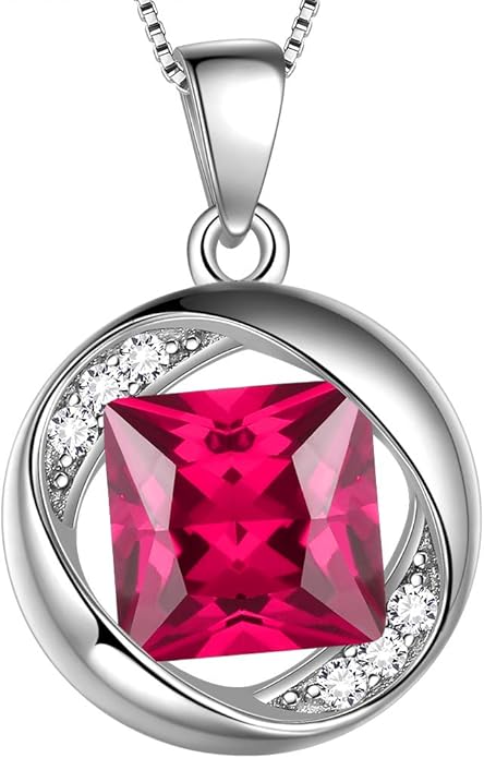 Aurora Tears 925 Sterling Silver 12 Birthstones Necklace/Earring/Ring/Bracelet Women Birthstone Pendant Crystal Fashion Birthday Jewelry Christmas Gift for Girls Women