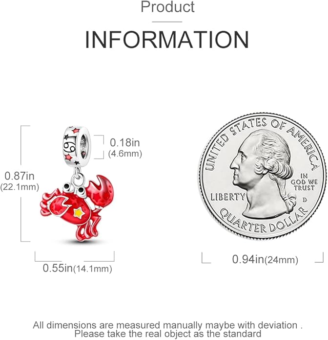 Parmuz Zodiac Sign Charms for Bracelet Necklace 925 Sterling Silver Charms 12 Constellation/Horoscope Star Dangle Birthstone Beads, Birthday Jewelry Gifts for Women Men