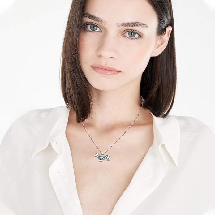 Dog Cat Necklace Pendant 925 Sterling Silver Pet Jewelry Gifts for Women
