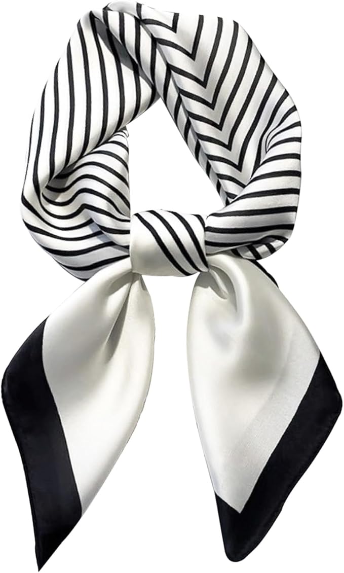 Hioyiwse Satin Bandanas Head Scarf For Women Hair Scarves Accessories Lightweight Fashion Wrap Neck Silk Sleeping Headscarf