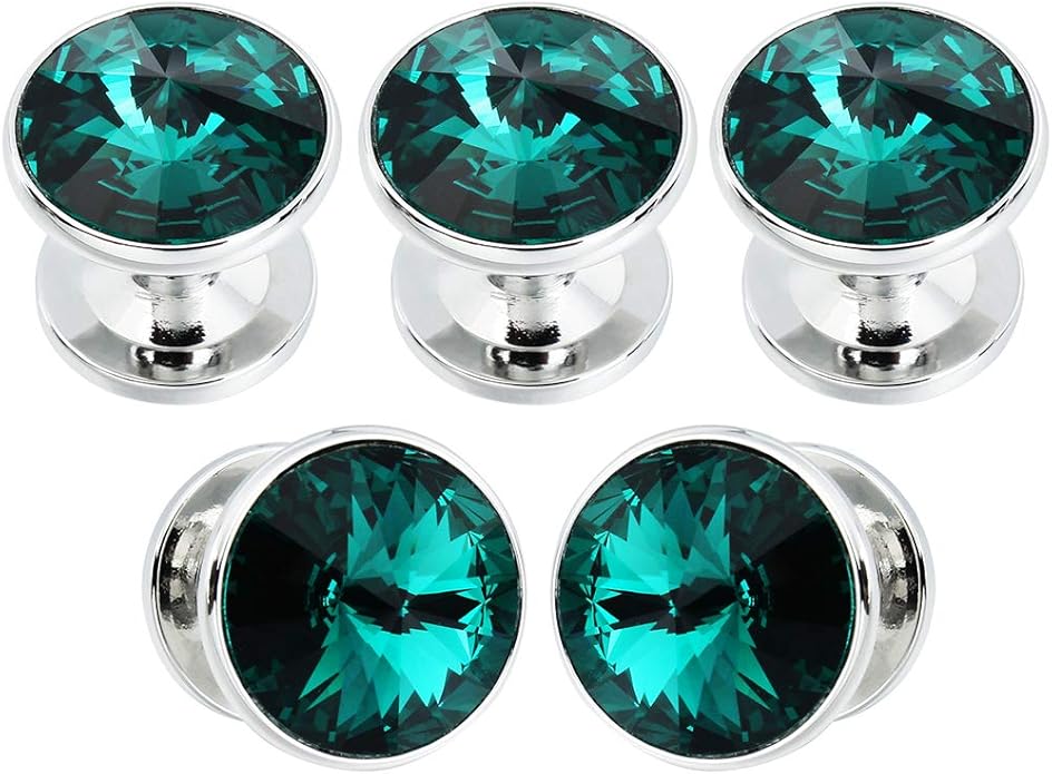 HAWSON Cufflinks for Men with 4/6 pcs Shirt Studs Set, Gift Box Packed, Mens Jewelry or Accessories for Wedding, Party, Anniversary, Birthday