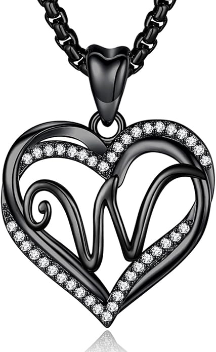 INFUSEU Unique Initial Necklaces for Women Girls Small Heart Letter Jewelry, Meaningful Personalized Gifts