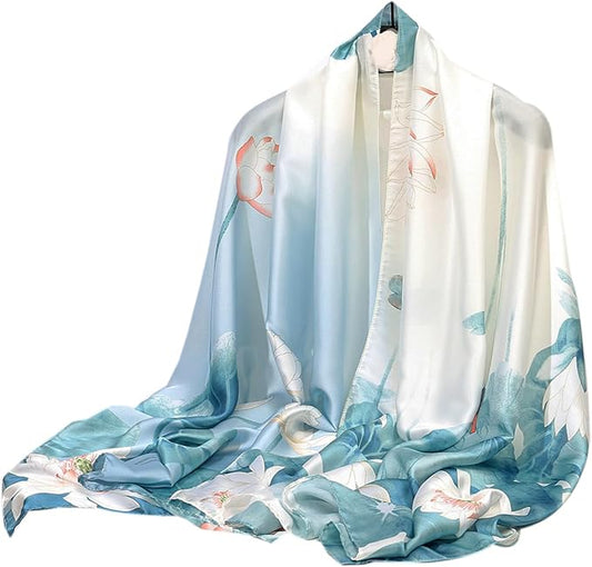 Hioyiwse Shawl Scarf For Women Lightweight Scarves Floral Pattern Formal Evening Dressesformal Shawl Summer Wraps