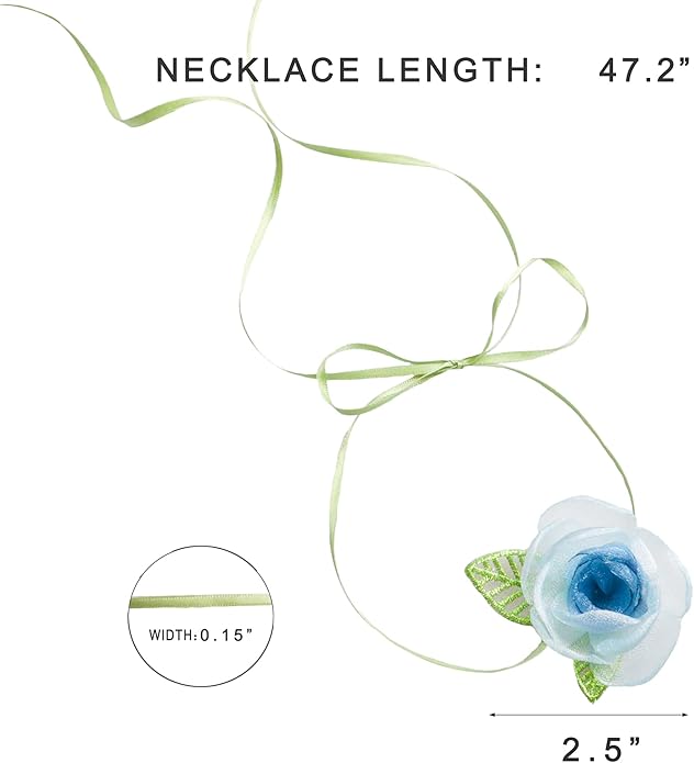 Black Choker Camellia Flower Lace-up Necklace For Women