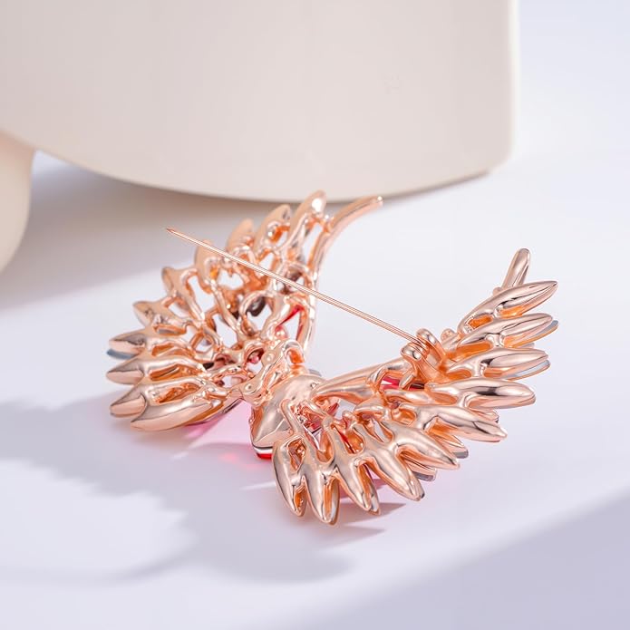 Soumimi Rhinestone Brooch Pin Crystal Brooches for Women Lapel Pin Dress Accessories Birthday Christmas Gift for Wife Mom