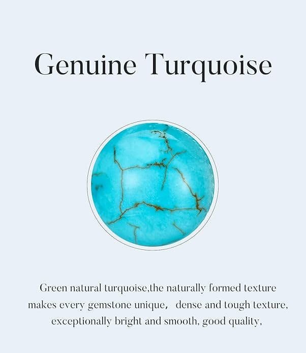 Genuine Circle Turquoise Bracelet for Women Adjustable 6 to 8 inch 925 Sterling Silver Leaf Jewelry with Natural Gemstone for Her Wife Mom