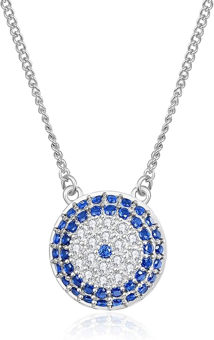 AENEAS Evil Eye Necklace for Women 925 Sterling Silver Necklace Ojo Turco Trendy Jewelry Gifts for Women Wife