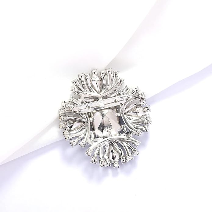 YOQUCOL Vintage Austrian Crystal Rhinestone Flowers Shaped Brooch Pin for Women Girls Lapel Pin for Sweater,Coat Dress Accessories