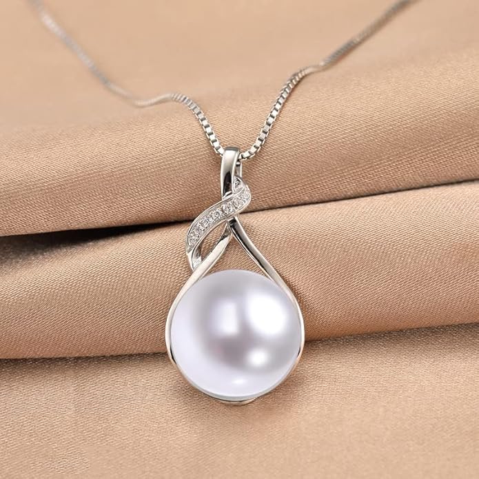 Pearl Necklace, Gifts for Women Wife, Mothers Day Gifts for Mom Wife Women Girlfriend Her on Valentines Day Gifts for Her Gifts Wedding Anniversary Christmas Day Gifts Birthday Day Gifts Jewelry