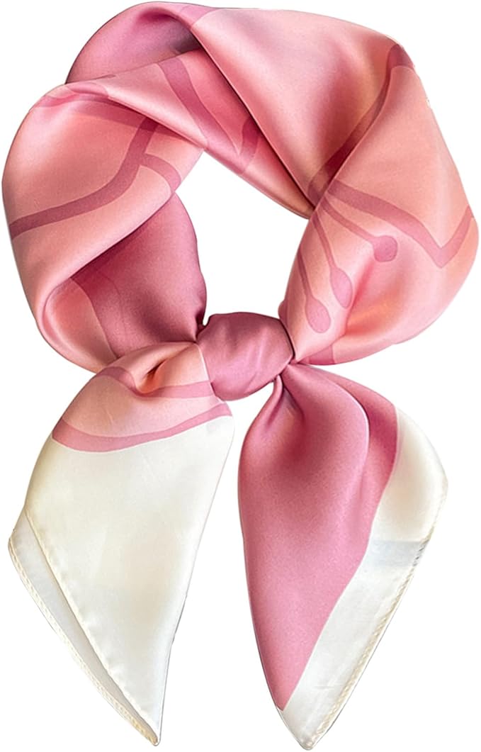 Hioyiwse Satin Bandanas Head Scarf For Women Hair Scarves Accessories Lightweight Fashion Wrap Neck Silk Sleeping Headscarf