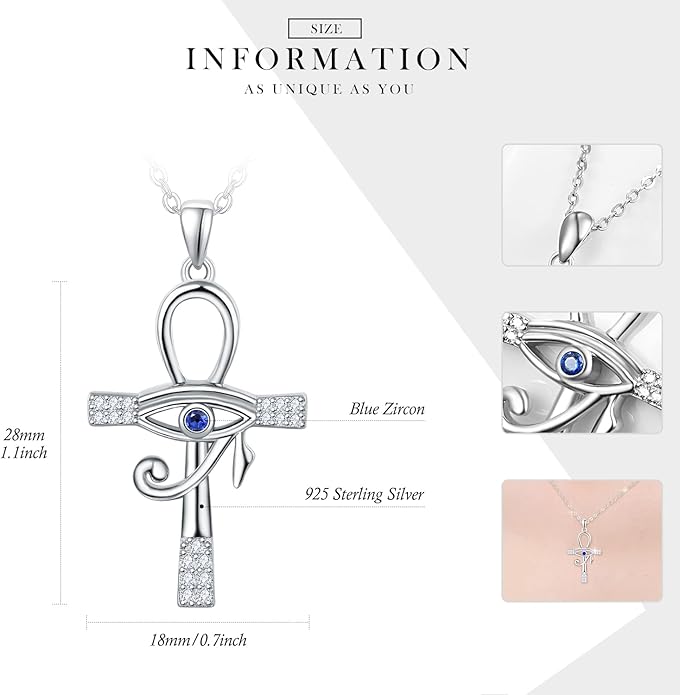 Dreamboat Sterling Silver Evil Eye Necklace for Women Protection Necklace Hamsa Nazar Mal De Ojo Turco Spiritual Jewelry Evil Eye Gifts