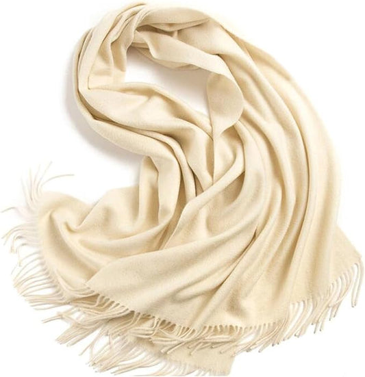 Novawo Wool Shawl Large Thick Pashmina Travel Blanket Scarf Winter Wraps for Women