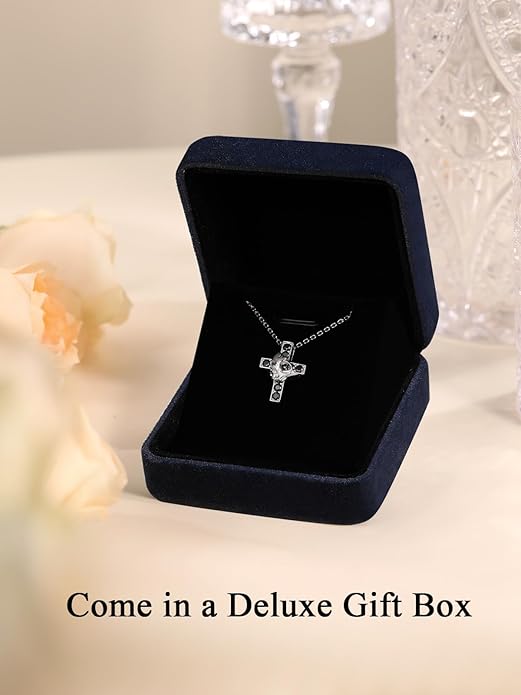 CYW Moissanite Skull Cross/Spider/Raven Necklace for Men Women, Intriguing Design, Really Authentic Solid 925 Sterling Silver with Rhodium Finish, 16"/18"/20" Adjustable, Halloween Jewelry