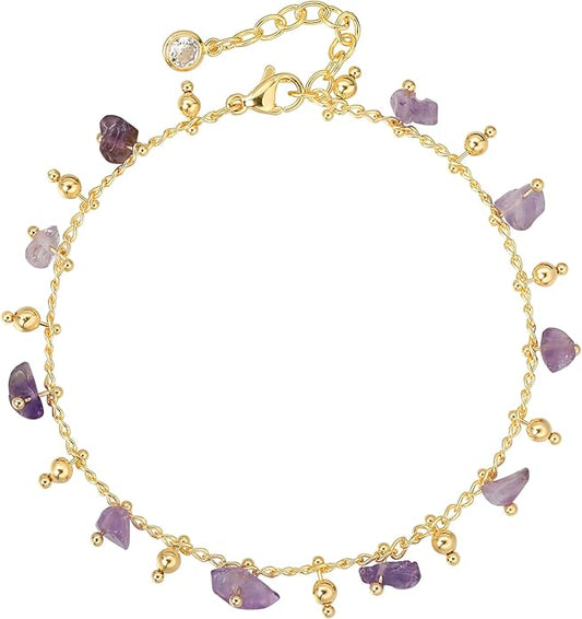 MTMY Gold Chain Bracelet for Women 14K Gold Plated Dainty Bracelets with Adjustable Chain Cute Bracelet Gold Trendy Jewelry