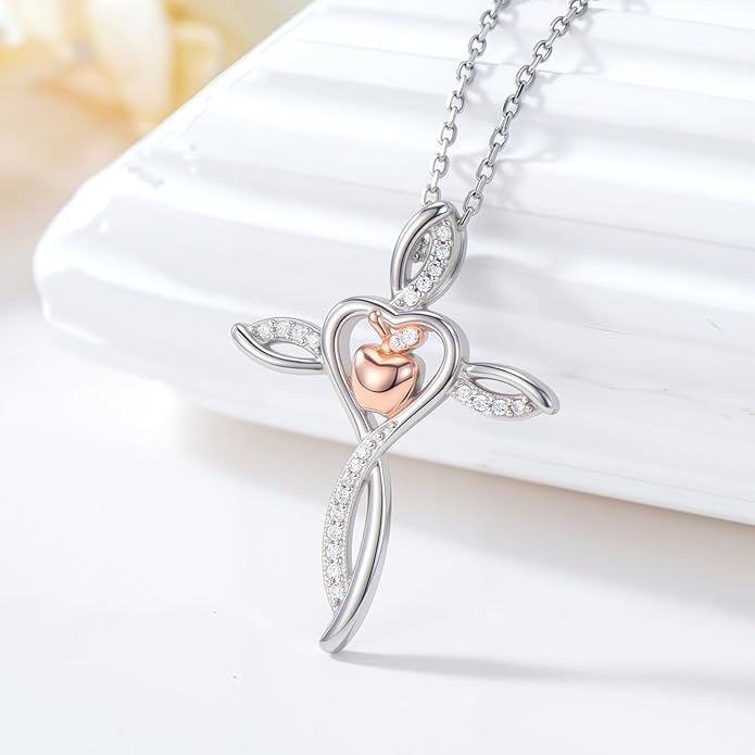 Mother's Day Necklace Gifts 925 Sterling Silver Mom/Wife/Grandma/Nana/Family I Love You Mom Necklace for Women Jewelry Birthday Gifts for Couple