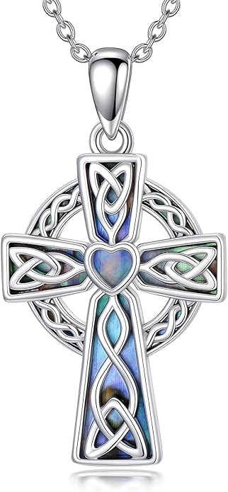 Seiyang 925 Sterling Silver Mustard Seed/Cross/Star of David/Triquetra Trinity Knot/Celtic/Claddagh Necklace Christian/Irish Jewelry Gifts for Women Mom Her
