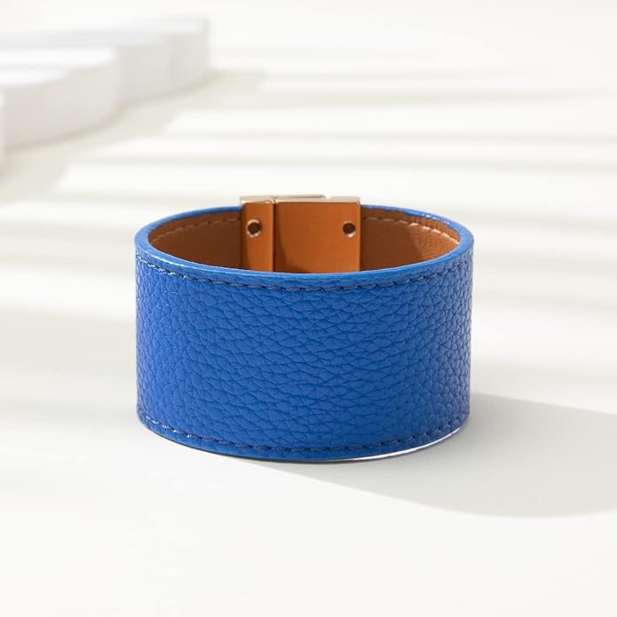 Rantanto Braid Leather Wrap Bracelet Trendy Stackable Crystal Cuff Boho Gold Heart Bracelet Jewelry Gift For Women