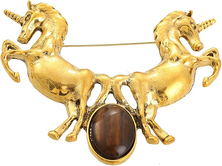 2026 New Year Of Horse Pin Brooch, Good Luck Chinese Zodiacs Horse Pins For Fashion Accessories Animal Lucky Charm Statue Feng Shui Gifts Jewelry For Women Men