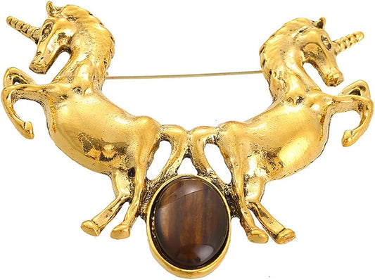 2026 New Year Of Horse Pin Brooch, Good Luck Chinese Zodiacs Horse Pins For Fashion Accessories Animal Lucky Charm Statue Feng Shui Gifts Jewelry For Women Men