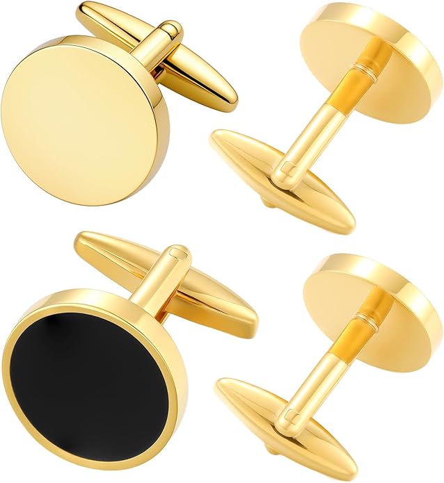 GWD 2 Pairs Cufflinks For Men Classic Groom Cuff links Mens Shirt Business Wedding Gifts