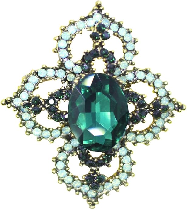 Brooch Pins for Women Girls Fashion Flower Crystal Rhinestone Pearl Jewelry