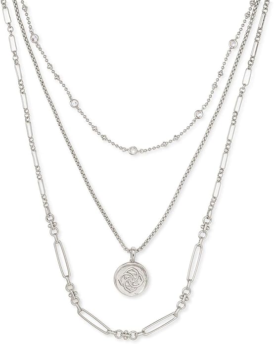 Kendra Scott Medallion Triple Strand Necklace, Fashion Jewelry for Women