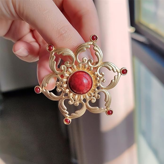 JKQBUX Versailles series Baroque elegant Brooches Pin for Women Men Girls Retro Court Pearl Corsage Pin delicate accessory