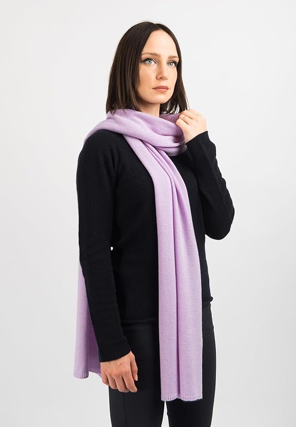 Dalle Piane Cashmere - 100% Cashmere Scarf - Made in Italy - Winter Neck Warmer (14" x 77") - Christmas Gift