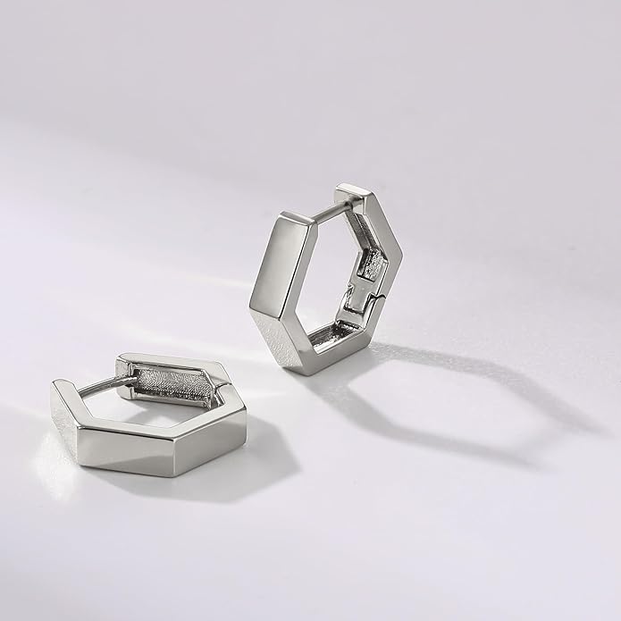 Gacimy Gold Huggie Hoop Earrings for Women 14k Gold Plated, Small Hoop Earrings for Women, 1/2 Inch Yellow Color Earrings for Women