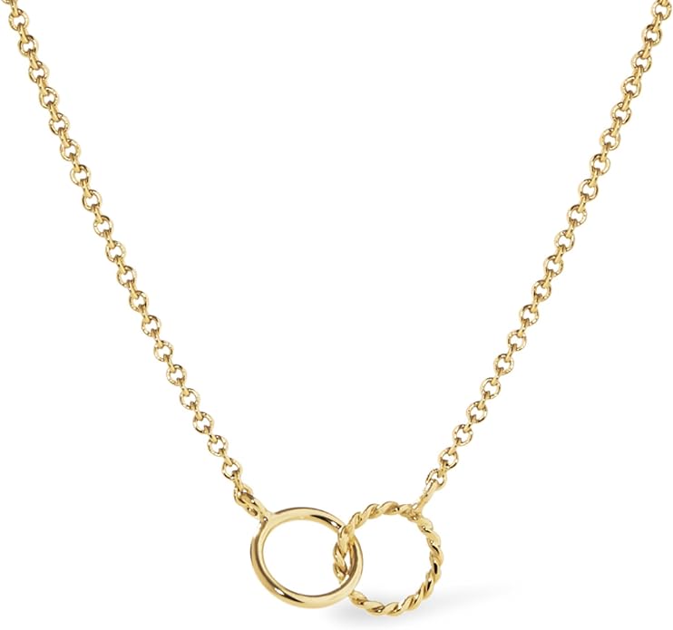 Ana Luisa Pendant Necklaces for Women - 14K Gold Plated and Silver Rhodium Necklace - Pearl, Heart, Circle, Moonstone, Gemstone, Knot Charm Styles - Hypoallergenic, Dainty, Trendy Layering Necklaces