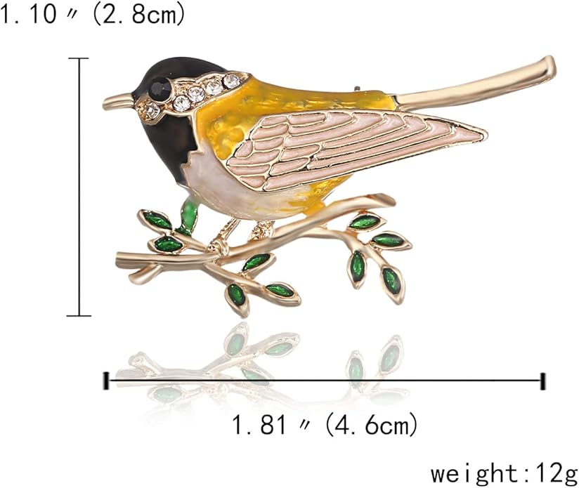 Fashion Cute Crystal Swallow Brooches Pin Bird Shape Corsage Jewelry (3PCS)