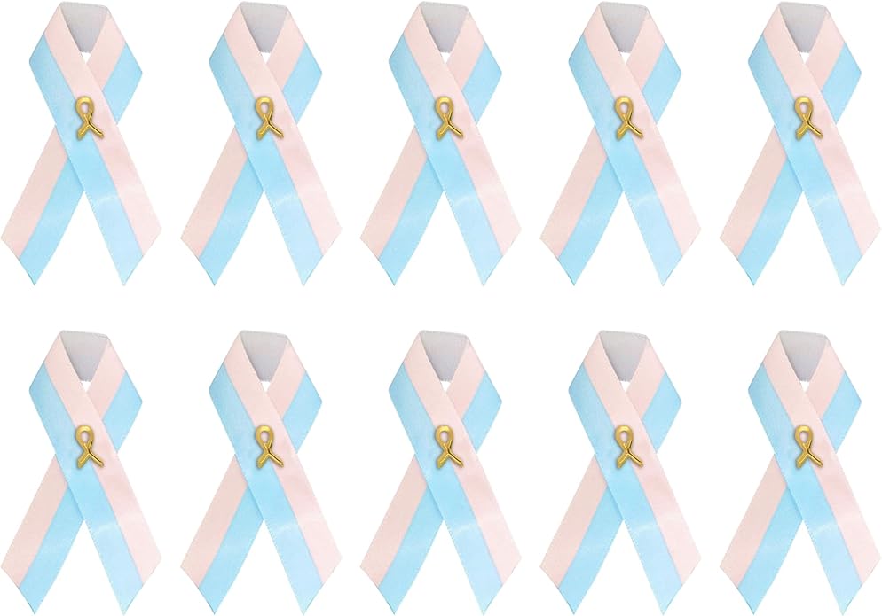 1/2/5/10/25/50/100pcs Satin Awareness Ribbon Pins (Pick your color), for Cancer & Disease Awareness, Bulk Quantities for Fundraising, Events, Gift Giving