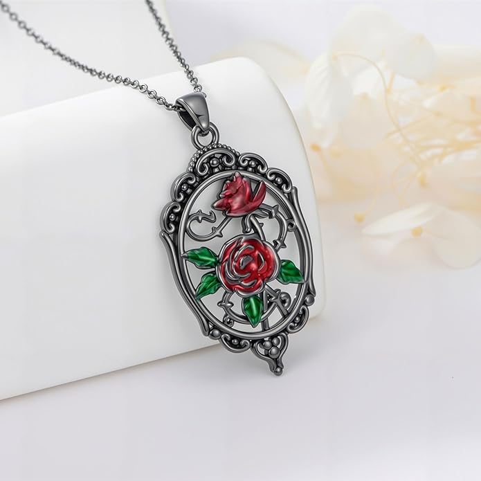 KoyeKei Sterling Silver Halloween Necklace Gothic Jewelry Gifts for Women Men