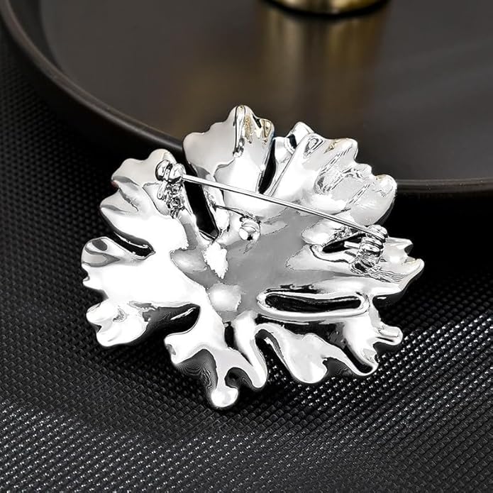 Flower Brooch Pin Rhinestones Pearl Flower Brooches Floral Pin Jewelry for Women Girls