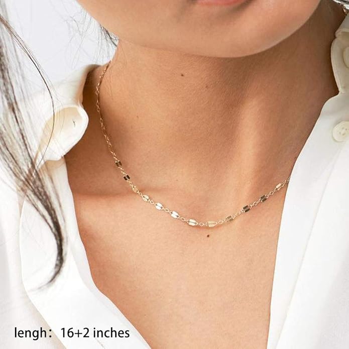 Turandoss Gold Layered Necklaces for Women - 14K Gold Plated Handmade Multilayer Bar Pearls Coin Disc Moon Butterfly Medallion Adjustable Dainty Layered Choker Necklaces for Women Jewelry