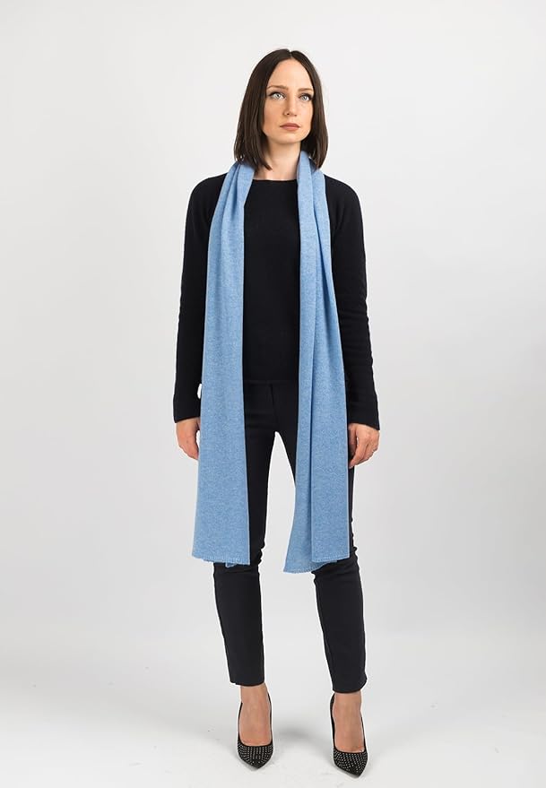 Dalle Piane Cashmere - 100% Cashmere Scarf - Made in Italy - Winter Neck Warmer (14" x 77") - Christmas Gift