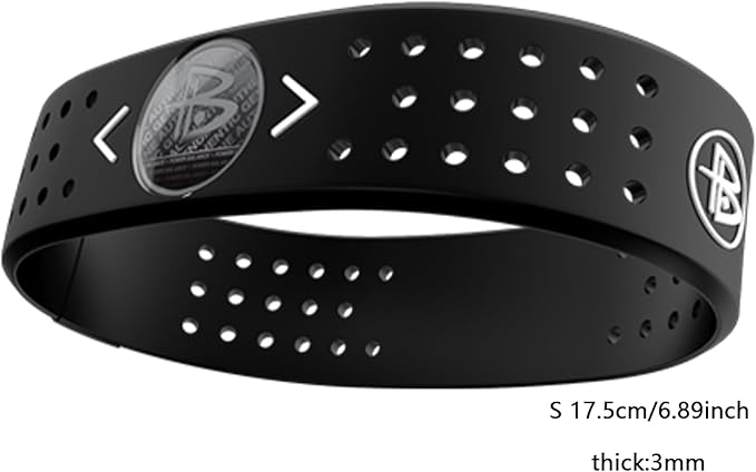 Power Balance The Original Genuine Performance Wristband, Silicone Rubber Wristbands Bracelets Sports Bracelet Wristband for Men Women, Power Bangles, Safe Waterproof Lightweight Durable