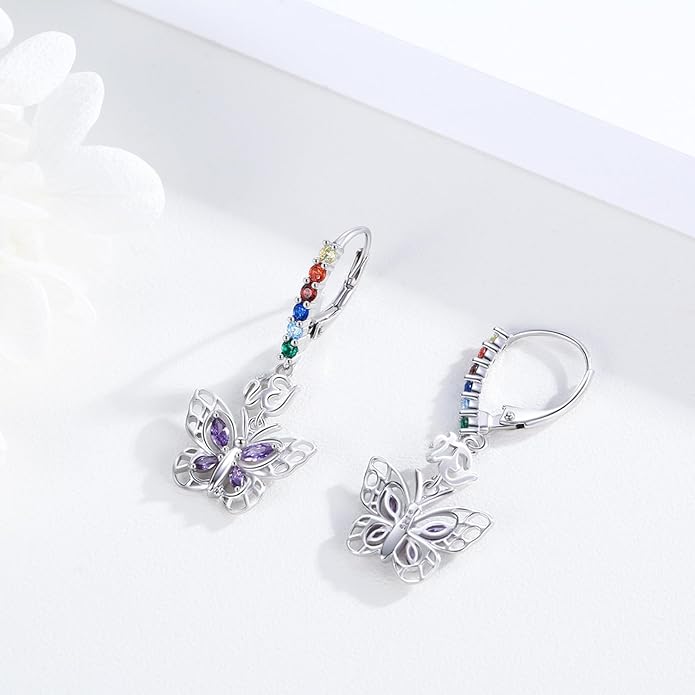 925 Sterling Silver Animals and Plants Dangle Drop Earrings for Women Hypoallergenic Gift for Women Mom Wife Her, Mother’s Day, Birthday, Anniversary