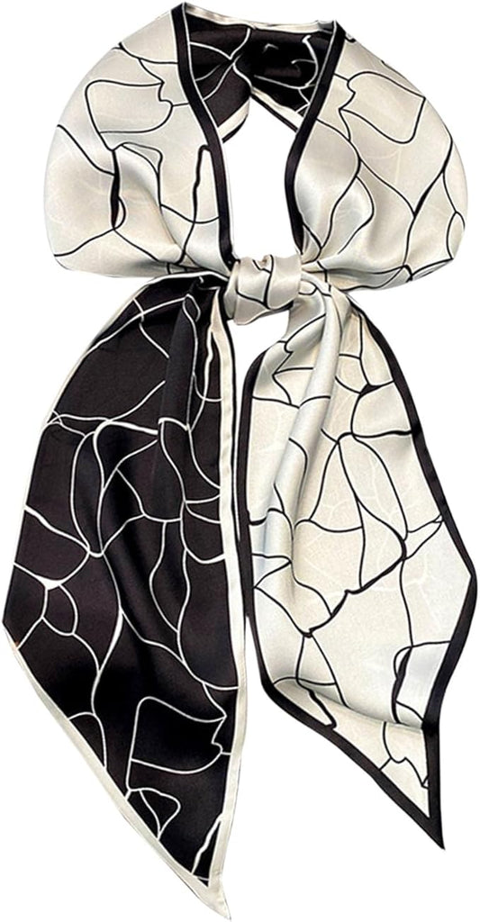Dailyacc Hair Scarf for Women Fashion Silky Satin Headscarf Wrap Breathable Lightweight Neck Scarves For Handbag
