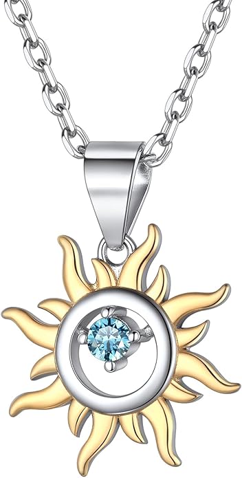 ChicSilver Personalized 925 Sterling Silver Dainty Small Heart/Star/Moon/Dot/Triangle Pendant Necklace for Women, Silver/Gold/Rose Gold/Black (with Gift Box)