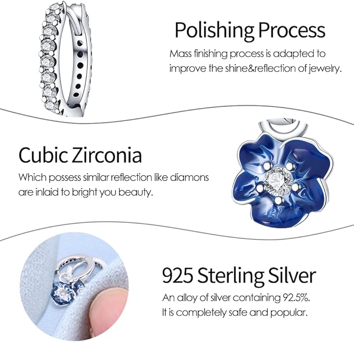 925 Sterling Silver Women Earrings, Sparkling Star and Moon Earrings, Various Hypoallergenic Earrings, Best Gift for Women