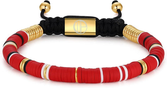 Gold-Plated Bracelets for Men 18K Gold Plated Franco Link Chain Stainless Steel Bracelet Adjustable Bracelet Mens Jewelry Birthday Gift